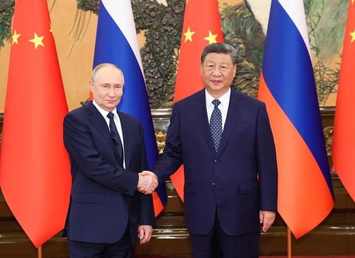 Chinese President Xi Jinping holds talks with Russian President Vladimir Putin at the Great Hall of the People in Beijing, capital of China, Sept. 2, 2025. During their meeting, Xi stated that the China-Russia relationship has become a model for major-country relations, characterized by lasting good-neighborly friendship, comprehensive strategic coordination, and mutually beneficial cooperation. (Photo: Xinhua)