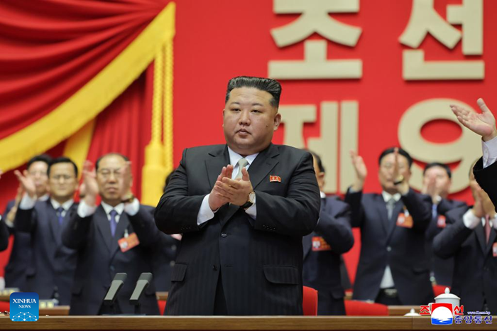 The Ninth Congress of the Workers' Party of Korea (WPK), the ruling party of the Democratic People's Republic of Korea has elected Kim Jong Un as the party's general secretary, the official Korean Central News Agency (KCNA) reported on Feb. 23, 2026. (KCNA/Handout via Xinhua)