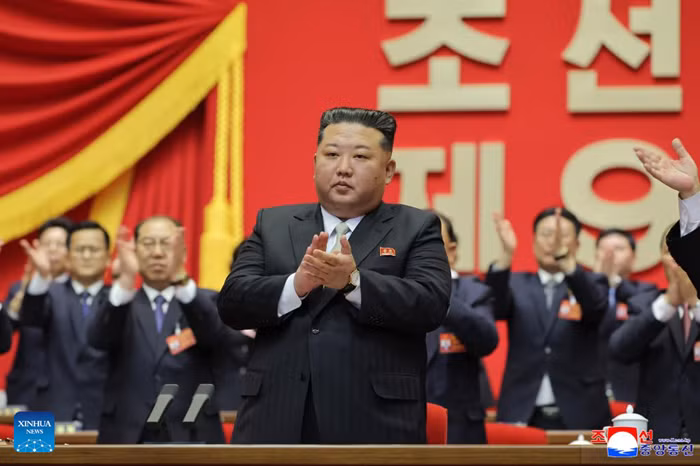 The Ninth Congress of the Workers' Party of Korea (WPK), the ruling party of the Democratic People's Republic of Korea has elected Kim Jong Un as the party's general secretary, the official Korean Central News Agency (KCNA) reported on Feb. 23, 2026. (KCNA/Handout via Xinhua)