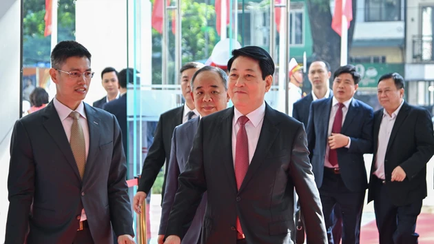 State President Luong Cuong attends the anniversary event.