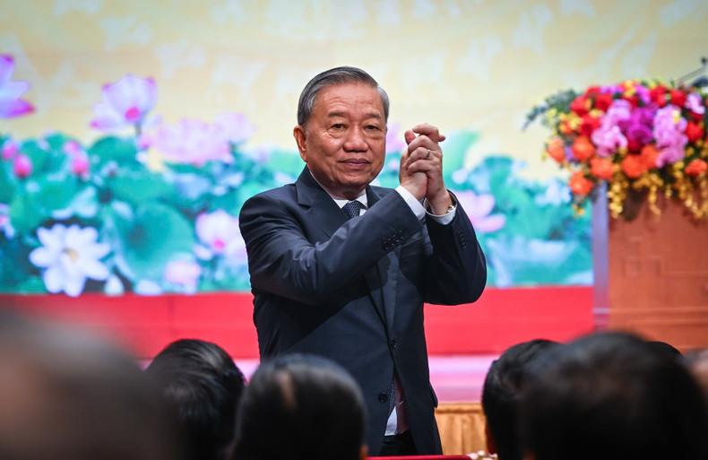 Party General Secretary To Lam at the event. tong-bi-thu-to-lam.jpg