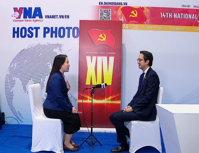 Ambassador Do Hung Viet, Permanent Representative of Viet Nam to the United Nations, speaks to the Viet Nam News Agency (VNA) in the interview shortly after the 14th National Party Congress concluded in Ha Noi on January 23. (Photo: VNA)