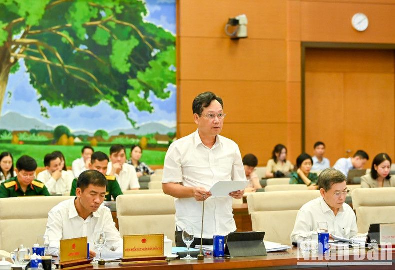 Deputy Chief Justice of the Supreme People’s Court Nguyen Van Tien presents a summary report. 8-4244-9106.jpg