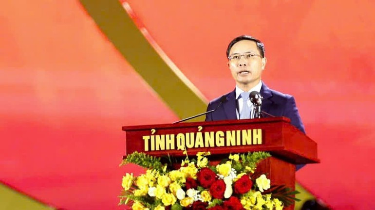 Chairman of Quang Ninh Provincial People’s Committee, Pham Duc An, speaking at the ceremony. image-5.jpg