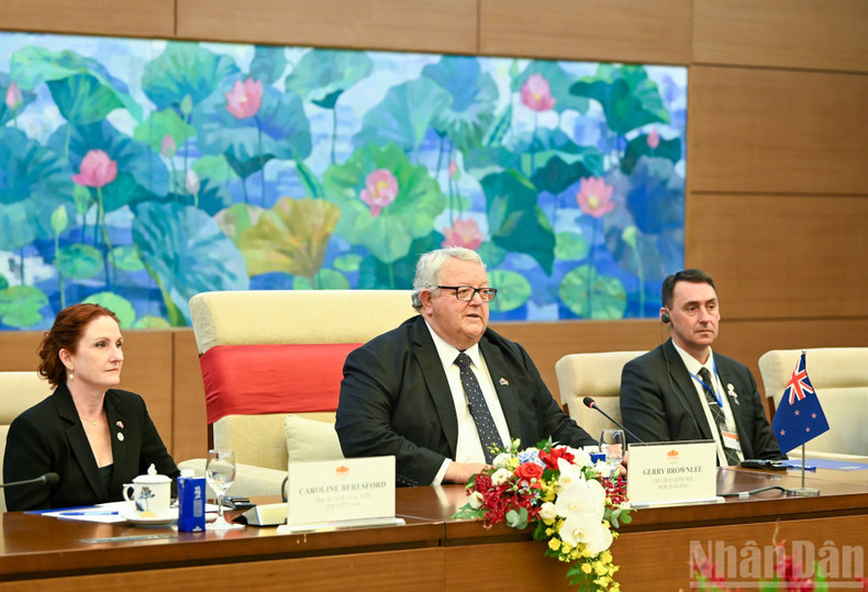 Speaker of the New Zealand House of Representatives (Parliament) Gerry Brownlee delivering remarks at the meeting. image-5.jpg