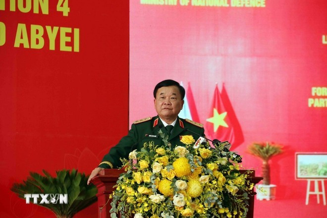 Deputy Minister of National Defence Senior Lieutenant General Hoang Xuan Chien speaks at the event. (Photo: VNA) Deputy Minister of National Defence Senior Lieutenant General Hoang Xuan Chien speaks at the event. (Photo: VNA)