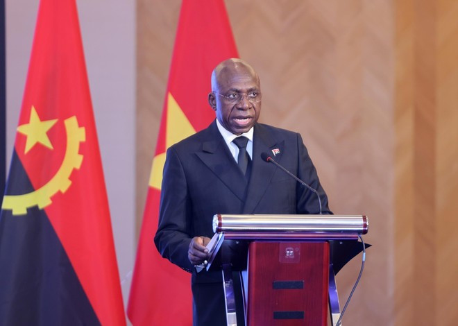 Angolan Minister of External Relations Tete Antonio speaks at the event. (Photo: VNA) Angolan Minister of External Relations Tete Antonio speaks at the event. (Photo: VNA)