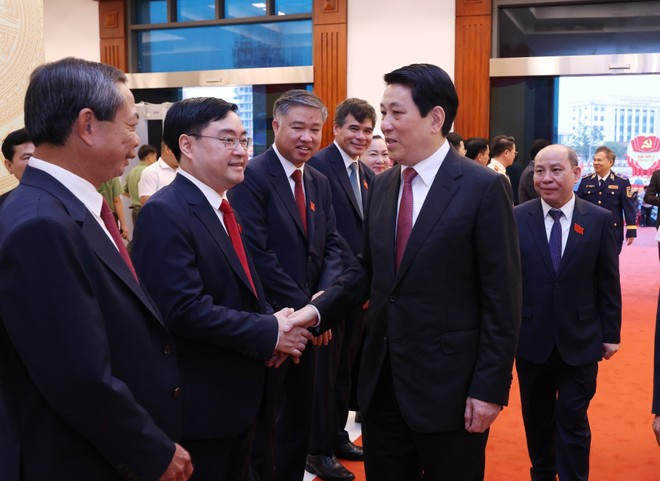 Politburo member and State President Luong Cuong and delegates at the first congress of the Party Organisation of Phu Tho province for the 2025–2030 tenure on September 30, 2025. (Photo:V NA) Politburo member and State President Luong Cuong and delegates at the first congress of the Party Organisation of Phu Tho province for the 2025–2030 tenure on September 30, 2025. (Photo:V NA)