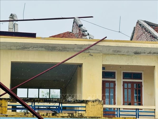 A school in Ha Tinh damaged by Typhoon Bualoi. (Photo: VNA) A school in Ha Tinh damaged by Typhoon Bualoi. (Photo: VNA)