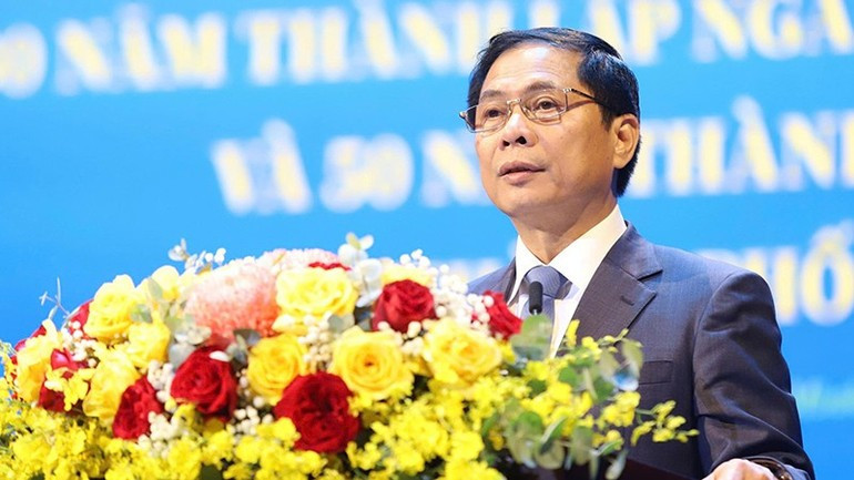 Deputy Prime Minister and Minister of Foreign Affairs Bui Thanh Son speaking at the ceremony. (Photo: NGO TUNG) image-4.jpg
