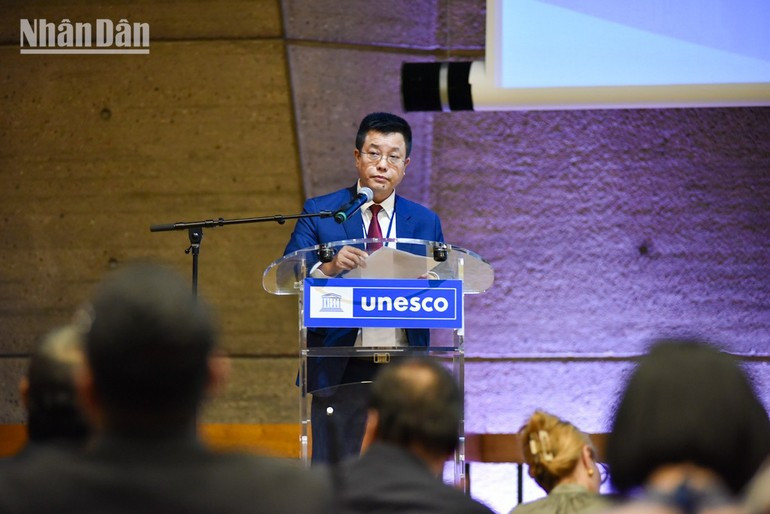 Tran Van Manh emphasised that culture is not only memory but also a powerful driving force for the present and the future. (Photo: MINH DUY) image-2.jpg
