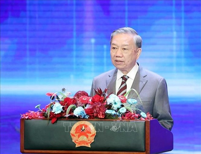 Party General Secretary To Lam addresses the ceremony (Photo: VNA) Party General Secretary To Lam addresses the ceremony (Photo: VNA)