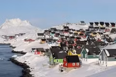 View of the city of Nuuk, Greenland. (Photo: Xinhua/VNA)