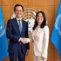 Ambassador Do Hung Viet, Permanent Representative of Viet Nam to the United Nations (UN), meets with Annalena Baerbock, President of the 80th session of the UN General Assembly (UNGA). (Photo: VNA)