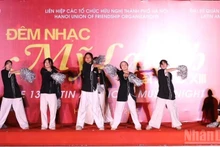 A performance staged at the music night.