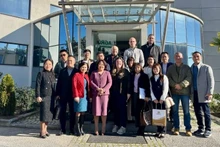 Ambassador Pham Thi Thu Huong, embassy officials and representatives of Greek businesses took part in the networking activities. (Photo: The Embassy of Viet Nam in Greece)