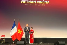Vietnamese Ambassador to France Dinh Toan Thang speaks at the opening of the Viet Nam Film Week – The Journey of Light in Paris on December 5. (Photo: VNA)