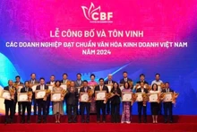 Enterprises honoured for meeting the Viet Nam Business Culture Standards in 2024. (Photo: THANH BINH)