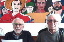 Renato Darsie, Chairman of the Italy – Viet Nam Friendship Sub-Association in the Veneto region, and Franco Nube, a member of the association’s executive board, grant an interview to the Viet Nam News Agency. (Photo: VNA)