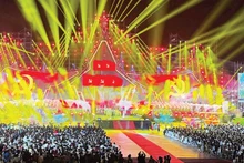 A special art programme celebrating Viet Nam–Laos friendship in Vientiane. (Photo: The Embassy of Viet Nam in Laos)