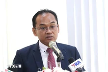 Dr. Seun Sam, a political science researcher at the Royal Academy of Cambodia (RAC). (Photo: VNA)