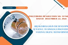 Politburo Resolution No. 57-NQ/TW dated December 22, 2024 on breakthroughs in the development of science, technology, innovation and national digital transformation