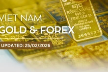 Infographic: Gold bar prices surpass 185 million VND on February 25