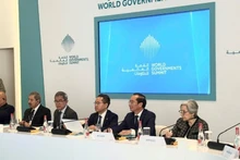 Associate Professor, Dr Nguyen Ba Chien — Director of the Viet Nam Academy of Public Administration and Governance — attends and speaks at the roundtable.