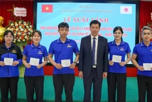 Departure ceremony for nursing and caregiving candidates travelling to Japan under the EPA programme – 12th cohort, June 2025. (Photo: Dolab)