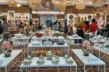Businesses from Ho Chi Minh City showcase their products at the showroom of the city Investment and Trade Promotion Centre (ITPC).
