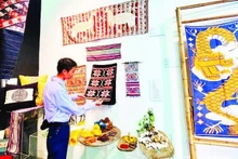 Brocade products crafted with the Tam Huc Man weaving technique of the Thai ethnic community in Hoa Tien Village, Nghe An — once on the verge of disappearing — are now being widely promoted thanks to support from the British Council.