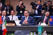 Prime Minister Pham Minh Chinh speaks at the 5th ASEAN – Australia Summit in Kuala Lumpur on October 28. (Photo: VNA)