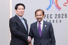 State President Luong Cuong met Sultan of Brunei Haji Hassanal during APEC 2025 high-level week. (Photo: VNA)