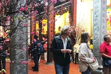 Many heritage sites in Ha Noi’s Old Quarter have become popular destinations for tourists and residents alike during the traditional Lunar New Year 2026. Photo: TU NHI