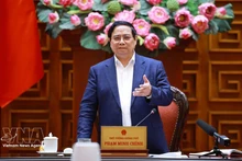 Prime Minister Pham Minh Chinh speaks at a meeting with ministries, agencies and the energy security task force in Ha Noi on March 10, 2026. (Photo: VNA)