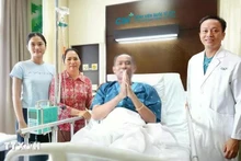 The 52-year-old Cambodian patient suffering from Whitmore’s disease has been cured in Ho Chi Minh City. (Photo: VNA)