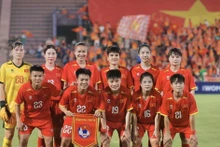The Vietnamese women's team (Photo: VNA)