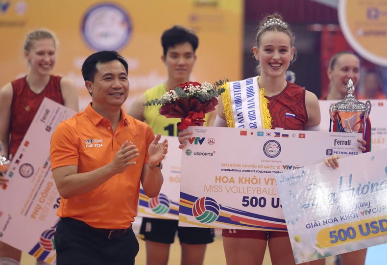 Miss Volleyball Palshina Elizaveta. (PHOTO: TUAN DOAN) Miss Volleyball Palshina Elizaveta. (PHOTO: TUAN DOAN)