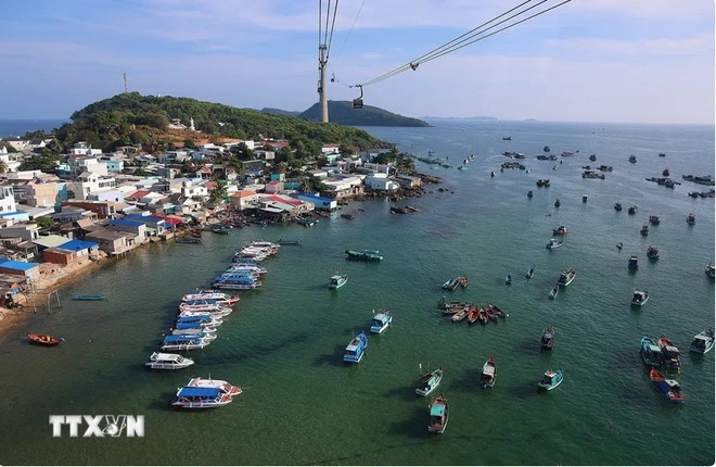 Hon Thom fishing village in Phu Quoc (Photo: VNA)