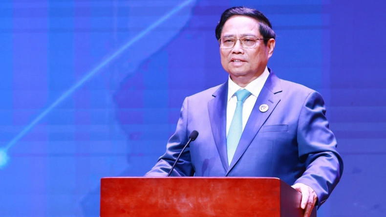 PM Pham Minh Chinh addresses the event. (Photo: VNA) PM Pham Minh Chinh addresses the event. (Photo: VNA)