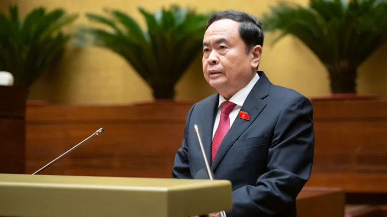 NA Chairman Tran Thanh Man speaks at the closing session. (Photo: NDO)