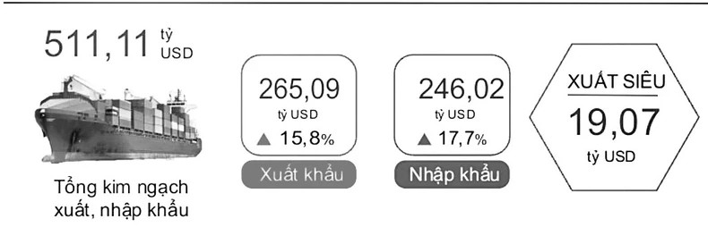 Import-export rates in the first eight months of 2024 Import-export rates in the first eight months of 2024