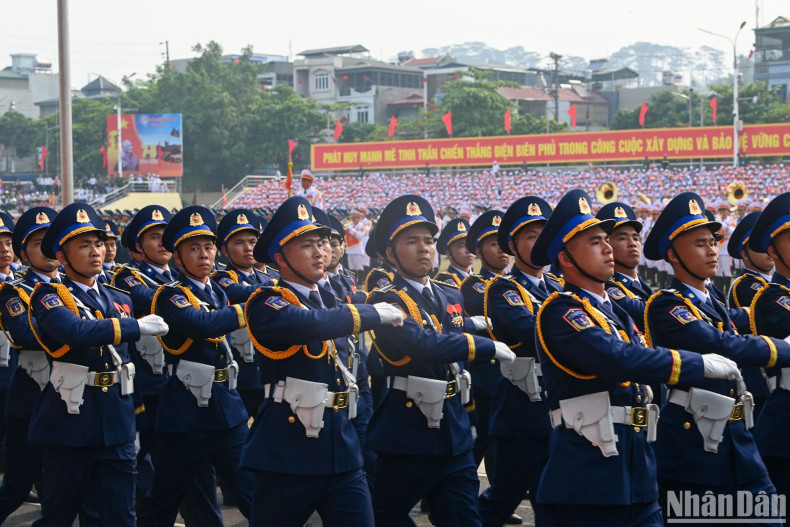 The formation of the Vietnam Coast Guard officers.