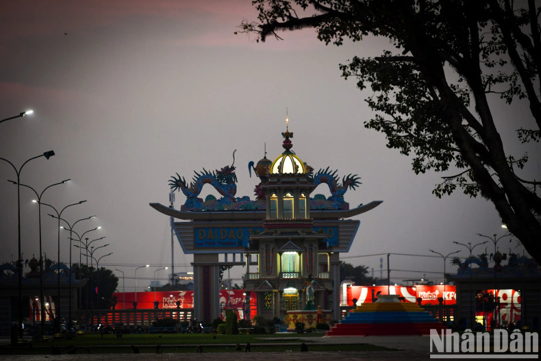One of the 12 gates leading into the Holy See in the late afternoon.