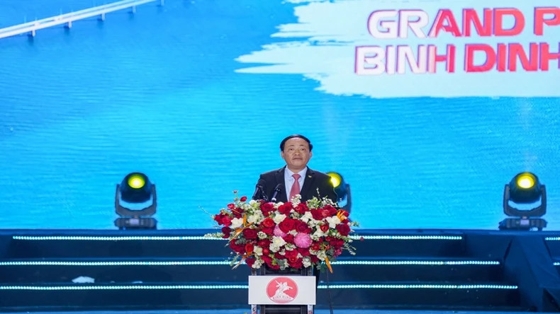Chairman of Binh Dinh Provincial People's Committee, Pham Anh Tuan, speaks at the opening ceremony. Chairman of Binh Dinh Provincial People's Committee, Pham Anh Tuan, speaks at the opening ceremony.