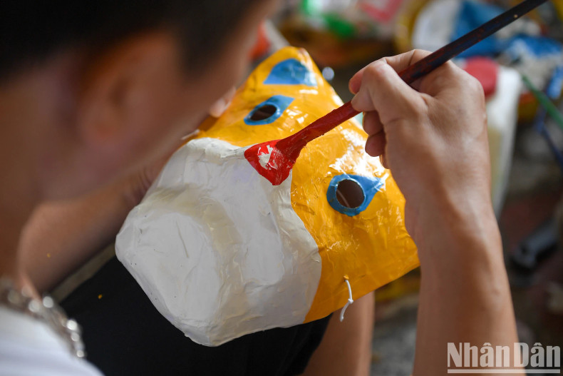 Each detail of the masks is carefully painted by the villagers. Each detail of the masks is carefully painted by the villagers.
