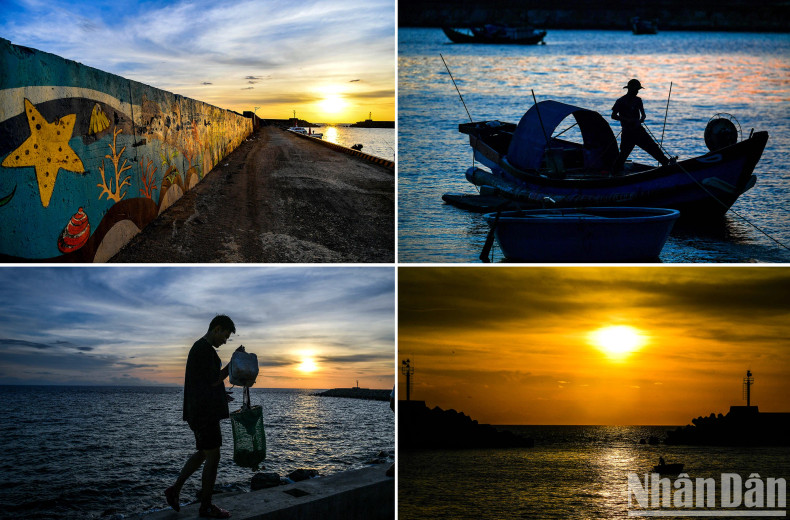 After a day at sea, small fishing boats return full of fish and shrimp. The locals on the island compare the sunsets here to a masterpiece. After a day at sea, small fishing boats return full of fish and shrimp. The locals on the island compare the sunsets here to a masterpiece.