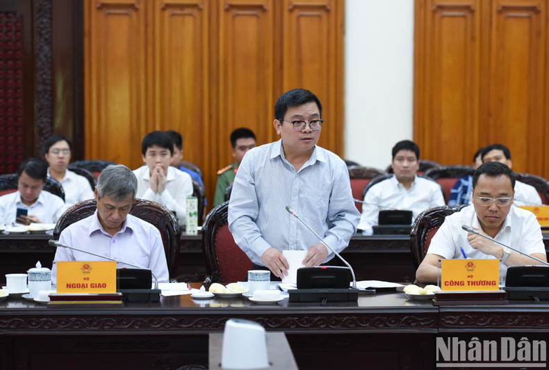 A representative from the Ministry of Industry and Trade speaks.