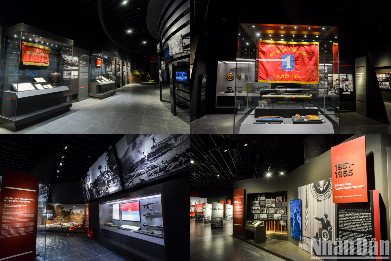 Six exhibition areas are dedicated to different themes, arranged chronologically.