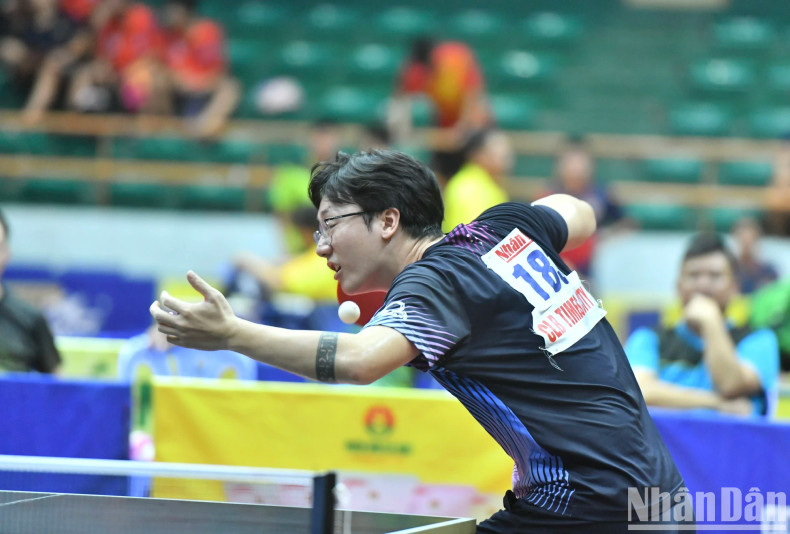 Player Minh Vu, from the Times City team, participates in the tournament for the first time, leaving certain impressions. Player Minh Vu, from the Times City team, participates in the tournament for the first time, leaving certain impressions.